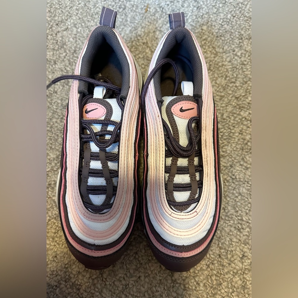Nike Pink and Black Air Max Sneakers